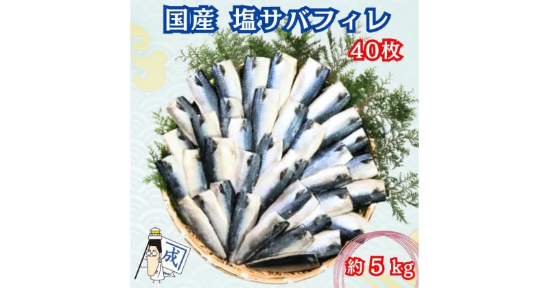 【ふるさと納税】 国産塩サバフィレ 40枚 約5kg 冷凍 貴重な 国産 天然 塩さば フィーレ 塩サバ フィレ 鯖 さば 塩鯖 塩さば 塩サバ 美味しい 国産塩さば 国産塩サバ 国産塩鯖 海鮮 大容量 山盛り 無添加 新鮮 国内加工 千葉県 銚子市