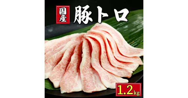 【ふるさと納税】 国産 豚肉 豚トロ 約1.2kg (300g×4) トントロ 豚 ぶた ぶたにく ポーク 焼肉 BBQ キャンプ アウトドア 国産豚 トロ 肉 真空 真空パック 小分け 冷凍 お取り寄せ グルメ 特産品 ギフト ブランド豚 餃子 豚丼 とんかつ 千葉県 銚子市 イシゲミート