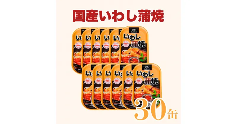 【ふるさと納税】 国産 いわし蒲焼 缶詰 30缶 いわし 鰯 蒲焼 かば焼き 缶 国産 海産物 魚缶詰 備蓄品 保存食 簡単缶詰 長期保存 常温保存 缶詰 備蓄缶詰 防災 非常食 ローリングストック キャンプ アウトドア お取り寄せ グルメ 大容量 送料無料 千葉県 銚子市 田原缶詰