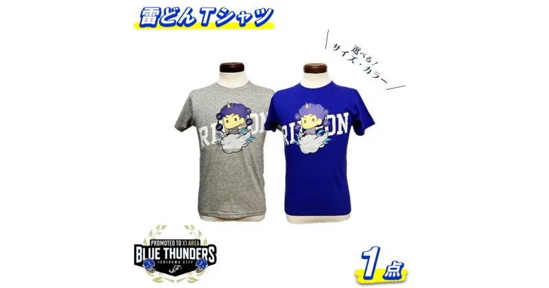 【ふるさと納税】ブルーサンダース 雷どんTシャツ＜2色・10サイズから選択＞　【12203-0208】