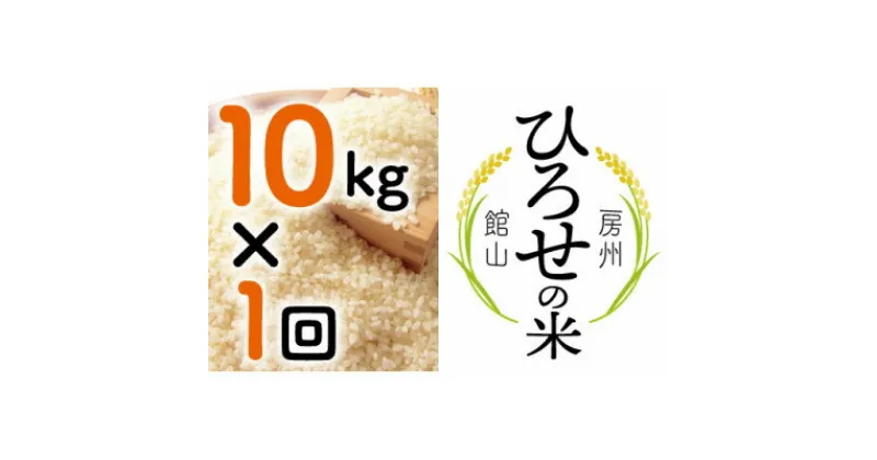 【ふるさと納税】【令和6年産】ひろせの米 館山市広瀬産こしひかり 精米 10kg【1488356】