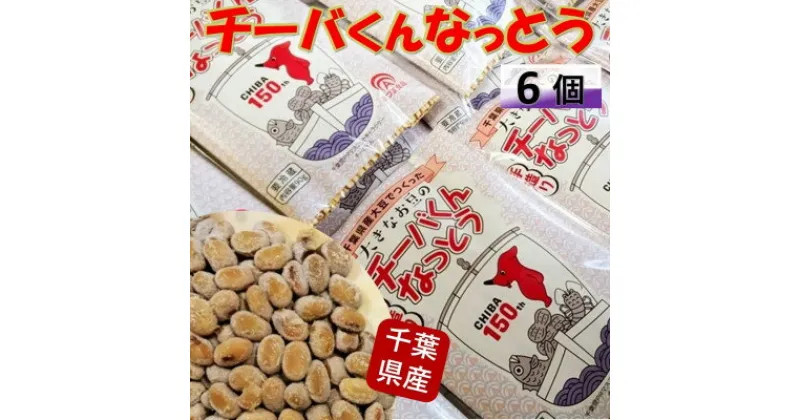 【ふるさと納税】千葉県誕生150周年記念「大きなお豆のチーバくんなっとう」90g×6個入り【配送不可地域：離島】【1488705】