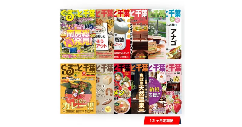 【ふるさと納税】月刊 ぐるっと千葉 雑誌 定期購読 12カ月 グルメ情報 イベント情報 観光 レジャー ショッピング アート ホテル ステージ 南房総 千葉県 ちばマガジン 出版 木更津市 送料無料