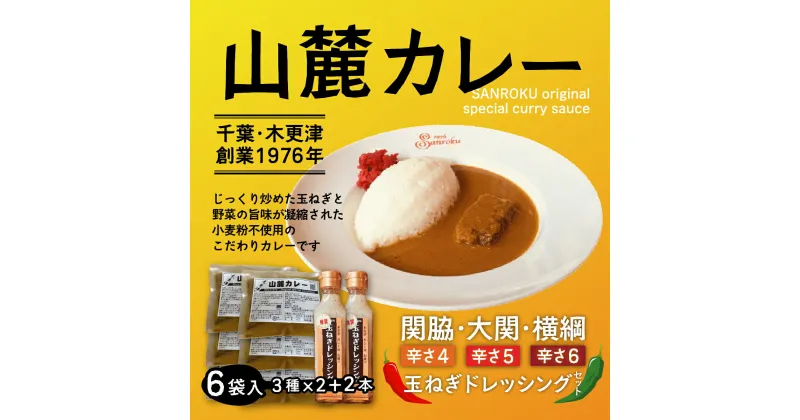 【ふるさと納税】また食べたくなるカレー！＜木更津山麓カレー＞関脇・大関・横綱・特製玉ねぎドレッシングセット ふるさと納税 カレー 千葉県 木更津 送料無料 KP003