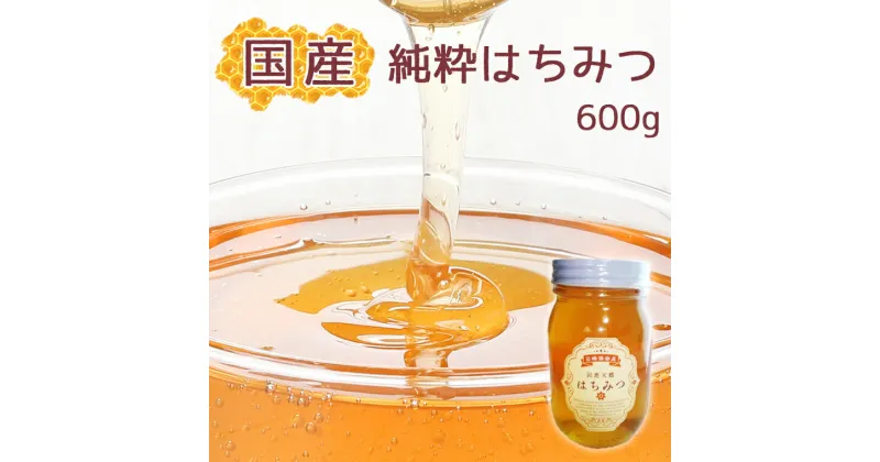 【ふるさと納税】国産 純粋 はちみつ 600g 蕃昌みつばち倶楽部