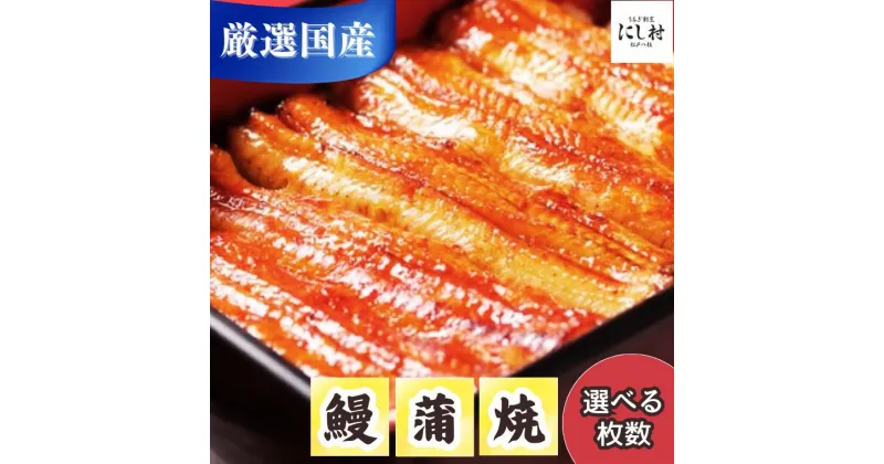【ふるさと納税】うなぎ 国産 蒲焼 1枚 2枚 3枚 4枚 5枚 丑の日 にし村 老舗 築地 宮川本店 職人 ギフト 父の日 母の日 お取り寄せ 美味しい 日本 冷凍 贈り物 誕生日 プレゼント 敬老の日 お祝い 贈答用 お返し おすすめ 伝統のタレ ご自宅