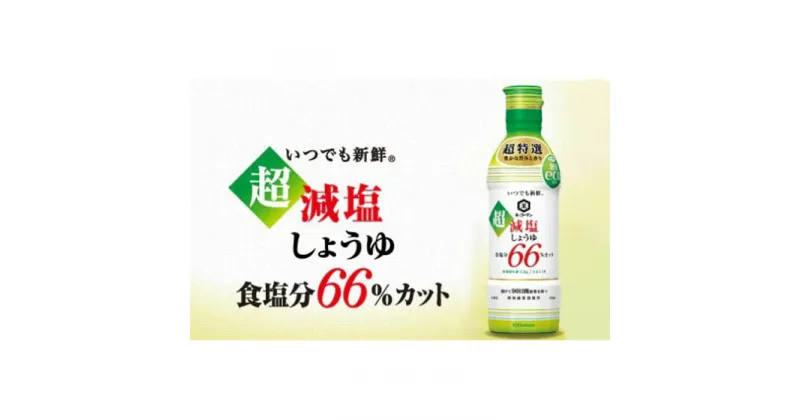 【ふるさと納税】No.149 キッコーマン　超減塩しょうゆ12本セット ／ 醤油 5.4L 450ml×12本 調味料 送料無料 千葉県