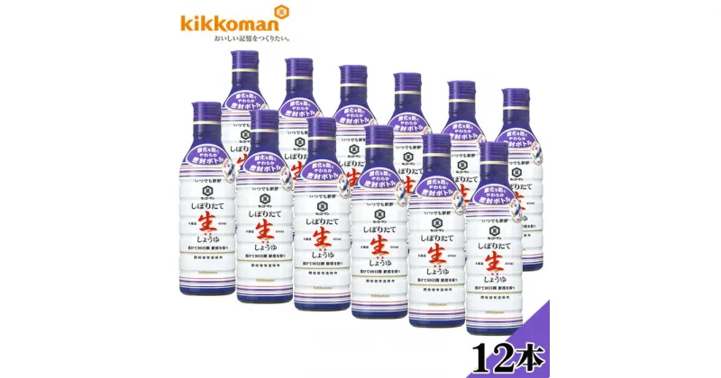 【ふるさと納税】No.181 キッコーマンいつでも新鮮　しぼりたて生しょうゆ12本セット ／ 醤油 5.4L 450ml×12本 調味料 送料無料 千葉県