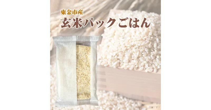 【ふるさと納税】No.200 東金市産の玄米パックごはん（プレーン） ／ ご飯 玄米 藻塩 送料無料 千葉県