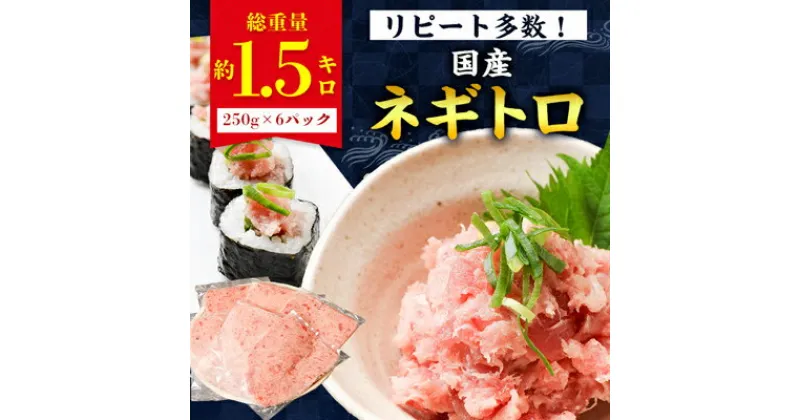 【ふるさと納税】勝浦市の人気の海鮮お礼品 ネギトロ 250g×6パック(合計約1.5kg)【配送不可地域：離島】【1214928】