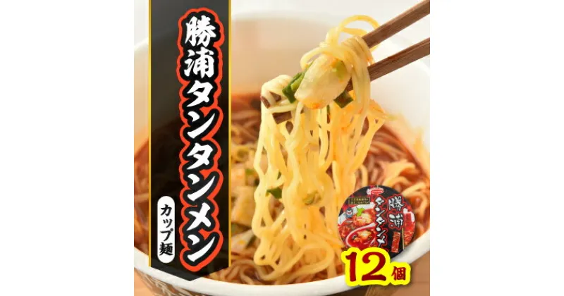 【ふるさと納税】勝浦タンタンメンカップ麺(1ケース12個入)【1285537】