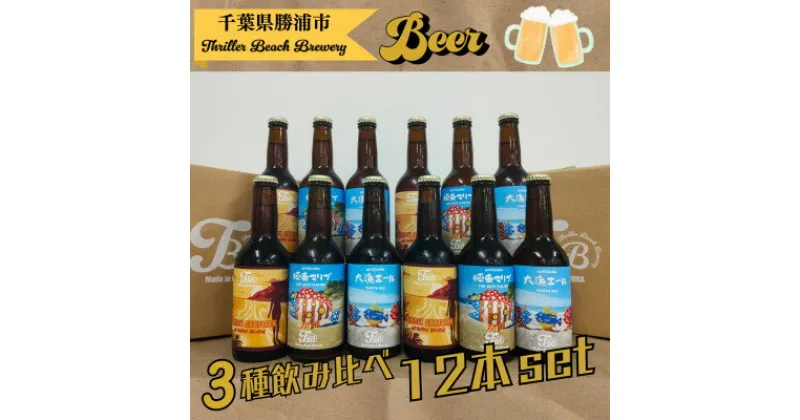 【ふるさと納税】クラフトビール3種飲み比べセット【瓶330ml×12本】千葉県勝浦市にある醸造所より直送【配送不可地域：離島】【1456192】