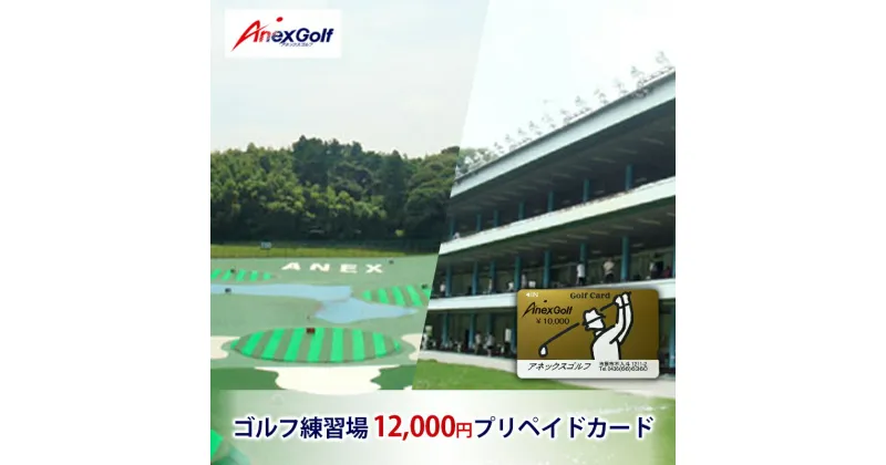 【ふるさと納税】ゴルフ練習場　12,000円プリペイドカード　 スポーツ 趣味 練習 大人 社会人 アネックスゴルフ ゴルフ練習所 1,500球分