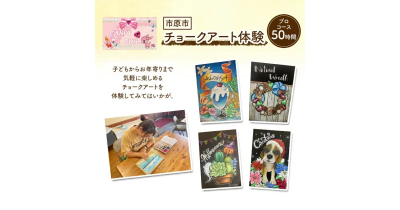 【ふるさと納税】チケット 千葉 プロコース 50時間 体験 チョークアート 芸術 利用券 プロ 販売 プライベートレッスン 市原市 千葉県