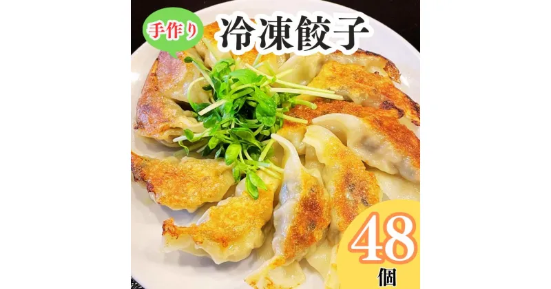 【ふるさと納税】中華 餃子 手作り 冷凍 48個入り 鍋 おすすめ ギフト おいしい お惣菜 おかず おつまみ つまみ 手作り 冷凍 スープ ラー油 薄皮 もちもち 焼き餃子 焼き 自家製