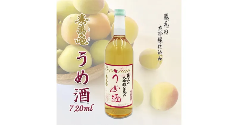 【ふるさと納税】【寿萬亀-亀田酒造-】蔵元の大吟醸仕込み『うめ酒』720ml　[0010-0335]