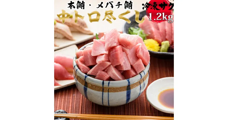 【ふるさと納税】【日時指定可能】中トロセット (本マグロ600g+メバチマグロ600g) [0033-0003]