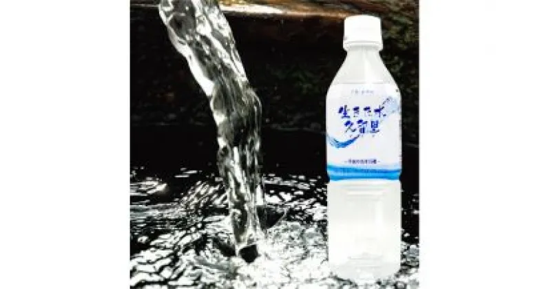 【ふるさと納税】ミネラルウォーター 平成の名水 天然水 500ml ペットボトル 24本 | 送料無料 弱アルカリ性 無添加 天然水 平成の名水百選 生きた水 久留里 水 (深井戸水) 軟水 きみつ 君津 千葉