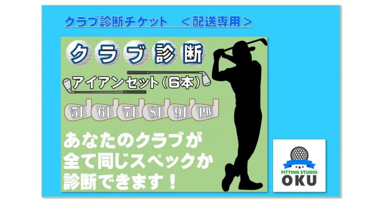 【ふるさと納税】ゴルフクラブ 診断チケット 配送専用 （本州のみ） アイアンセット (6本) （ウエッジを含む6本） | 配送受付 ゴルフ工房 FITTING STUDIO OKU 君津市 きみつ 千葉県