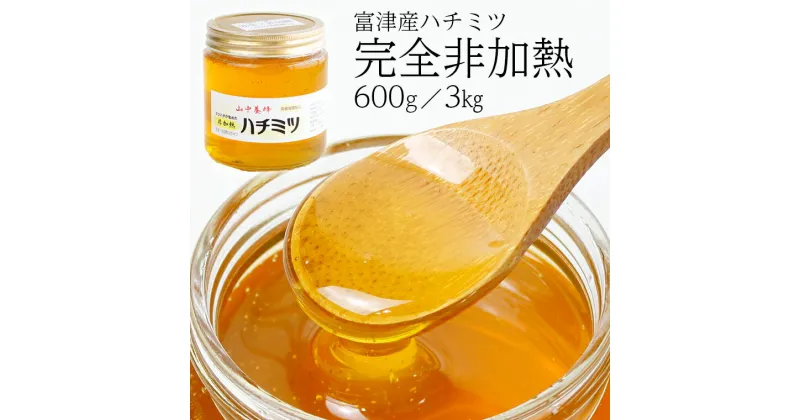 【ふるさと納税】はちみつ 蜂蜜 ハチミツ 完全 非加熱 600g 3kg 百花蜜 山中養蜂 国産