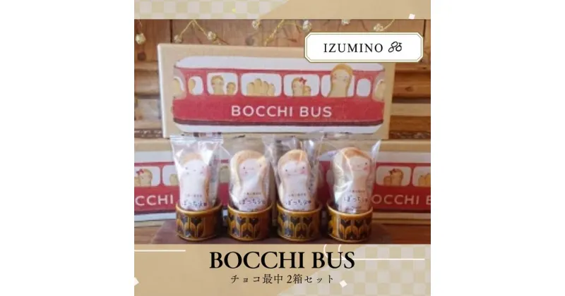 【ふるさと納税】BOCCHI BUS 落花生 チョコ最中 2箱セット / 落花生 チョコ最中