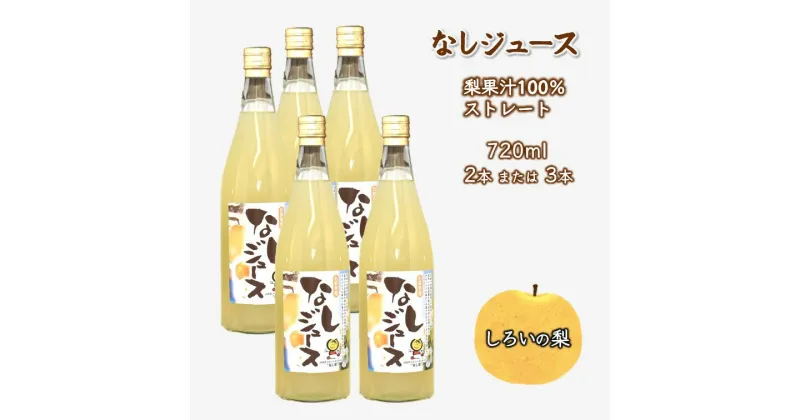 【ふるさと納税】なしジュース 720ml 梨果汁 100％ ストレートジュース