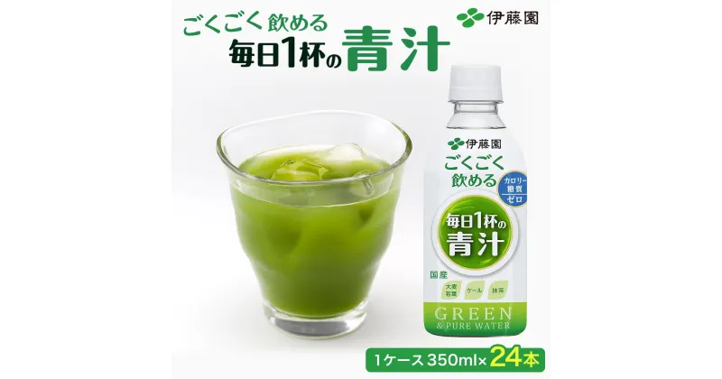 【ふるさと納税】【伊藤園】 ごくごく飲める！ 毎日1杯の青汁 1ケース （350ml×24本） ペットボトル 大容量 青汁 伊藤園 ペットボトル 健康 効果 おすすめ 飲みやすい すっきり 無糖 ダイエット 国産 350ml 無糖 あおじる アオジル 青じる 健康 箱買い ケース 国産 TMP001