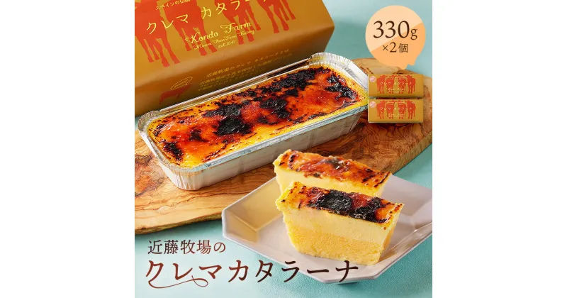 【ふるさと納税】 近藤牧場のクレマカタラーナ330g×2個 冷凍プリン カタラーナ 千葉県 南房総市 畜水産品利用部門 農林水産大臣賞 生乳 ブレンド プリン フローズンデザート 濃厚 クリーミー デザート スイーツ 洋菓子 冷凍 送料無料