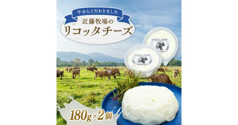 【ふるさと納税】 近藤牧場のリコッタチーズ 180g×2パック 千葉県 南房総市 滑らか クリーミー チーズ デザート 青ネギ ポン酢 しょうゆ ワイン ビール おつまみ 手作り 食感 牛乳 ジャージー トッピング 乳製品 お取り寄せ グルメ 送料無料