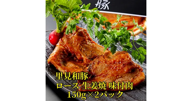 【ふるさと納税】 里見和豚ロース 生姜焼 味付肉 150g×2パック 冷凍 千葉県 南房総市 甘味 焼肉用 たれ 漬け込み ブランド豚 簡単調理 時短調理 お手軽 ご飯 晩御飯 おかず お弁当 惣菜 お取り寄せ グルメ 送料無料