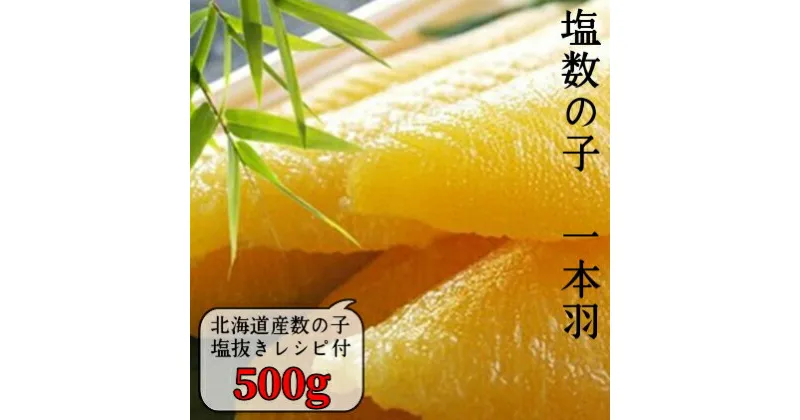 【ふるさと納税】 国産 塩数の子ジャンボ 北海道産 1本羽 500g 千葉県 南房総市 ニシン 大きい 卵 魚卵 食感 バリバリ 塩漬け 包装 レシピ同封 お正月 おせち 立派 揚げ物 パスタ 簡単 お手軽 送料無料