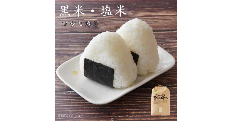 【ふるさと納税】黒米・塩米（コシヒカリ） ／ お米 精米 こしひかり 送料無料 千葉県