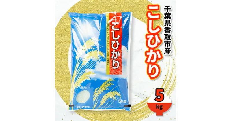 【ふるさと納税】千葉県香取市産 の お米 100% コシヒカリ 5kg【配送不可地域：離島・沖縄県】【1055317】