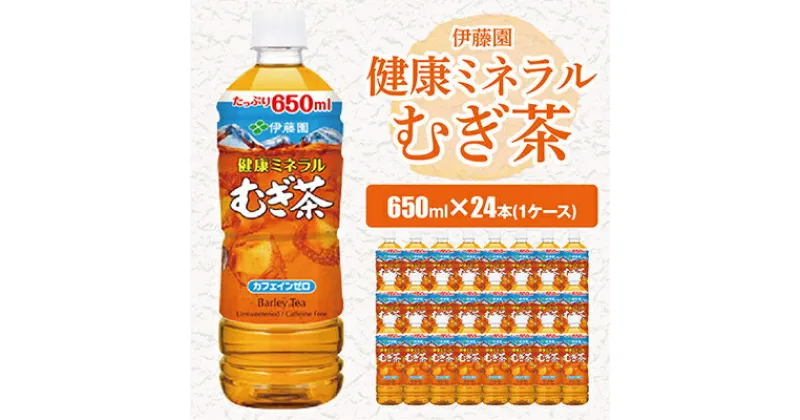 【ふるさと納税】伊藤園 健康ミネラルむぎ茶650ml 24本(1ケース)_ お茶 飲料 ソフトドリンク まとめ買い 常備品 麦茶 むぎ茶 【配送不可地域：離島・沖縄県】【1121130】