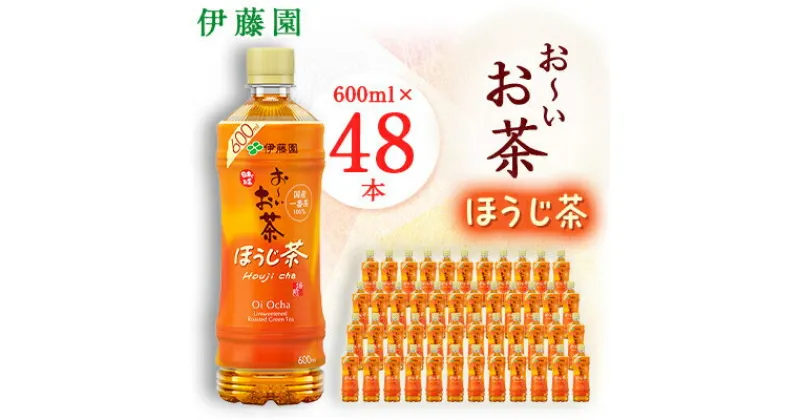 【ふるさと納税】おーいお茶 ほうじ茶 600ml 48本 (2ケース) 伊藤園 ペットボトル 飲料【配送不可地域：離島・沖縄県】【1427734】