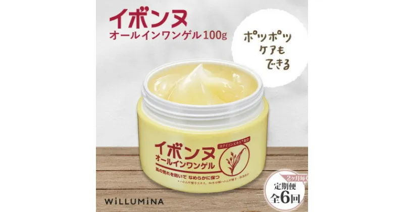 【ふるさと納税】【2ヵ月毎定期便】イボンヌ オールインワンゲル 100g ウィルミナ全6回【配送不可地域：離島・沖縄県】【4053750】