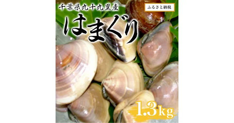 【ふるさと納税】千葉県九十九里産はまぐり1.3kg ／ 魚介 貝 ハマグリ 国産 砂抜き済み 送料無料 千葉県 SMAR001