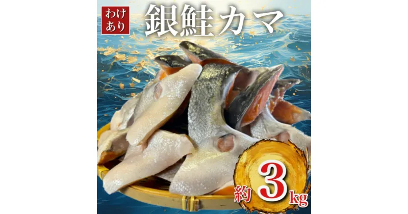 【ふるさと納税】【 訳あり 】 銀鮭 カマ (約3kg) 鮭 さけ サケ シャケ 魚 お弁当 おかず 冷凍 人気 海鮮 【配送不可地域：離島】【1389618】