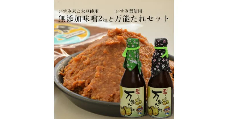 【ふるさと納税】無添加いすみ産米&大豆使用味噌「天家逸品」といすみ産梨使用「万能たれ」【配送不可地域：離島】【1390543】