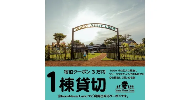 【ふるさと納税】一日一組一棟貸切の宿IsumiNeverLandの宿泊クーポン3万円(ペット可)【1394161】