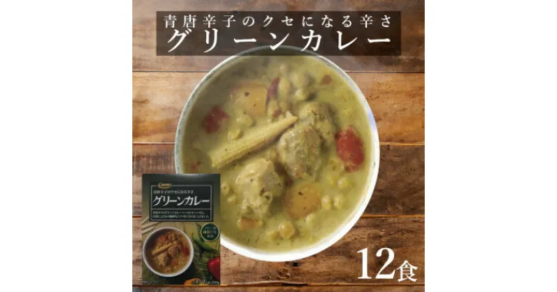 【ふるさと納税】南部どり使用　グリーンカレーレトルト12食セット【1394532】