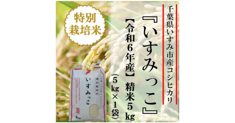 【ふるさと納税】【令和6年産米】千葉県いすみ市産特別栽培米コシヒカリ『いすみっこ』精米5kg(5kg×1袋)【1546632】