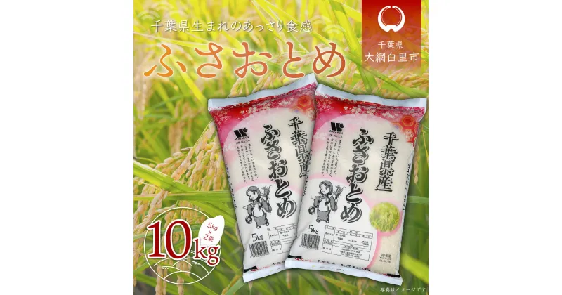 【ふるさと納税】 【新米】令和6年産 千葉県産「ふさおとめ」10kg（5kg×2袋） お米 10kg 千葉県産 大網白里市 ふさおとめ 米 精米 こめ 送料無料 A003