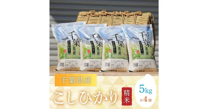 【ふるさと納税】【新米】令和6年産 千葉県産コシヒカリ(精米)20kg[5kg×4袋] お米 20kg 千葉県産 大網白里市 コシヒカリ 米 精米 こめ 送料無料 G003