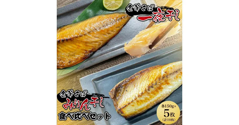 【ふるさと納税】金華さば一夜干し 150g×5枚＋金華さばみりん干し 150g×5枚(b002-11) AJ003