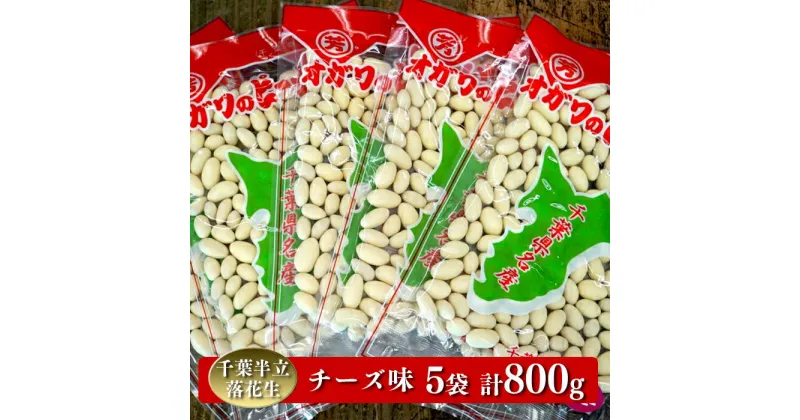 【ふるさと納税】 千葉半立落花生専門店 オガワのピーナッツ チーズ味 160g×5袋 (800g)