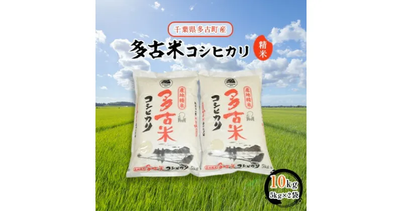 【ふるさと納税】【令和6年産】多古米コシヒカリ　精米10kg(5kg×2袋)【配送不可地域：離島・沖縄県】【1030393】