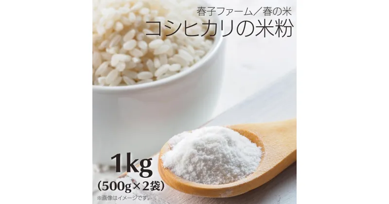 【ふるさと納税】春の米（コシヒカリの米粉）1kg（500g×2袋）