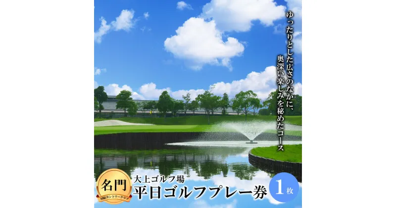 【ふるさと納税】≪名門・房総カントリークラブ≫大上ゴルフ場 平日ゴルフプレー券 1枚 F21G-025