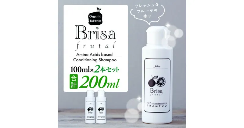 【ふるさと納税】ブリッサフルータル シャンプー ノンシリコン 100mL×2本 アミノ酸 無添加 オールインワン リンス不要 リンスインシャンプー ふるさと 納税 千葉県 長生村